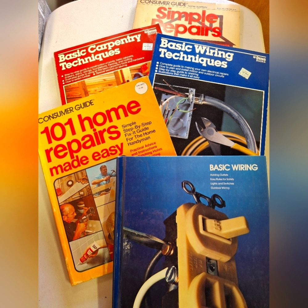 💎 BOOK Bundle; Home Repair, Basic Wiring and Basic Carpentry